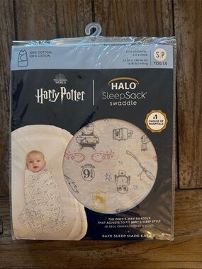 Halo Harry Potter SleepSack Swaddle - Beige with Gold & Black Accents